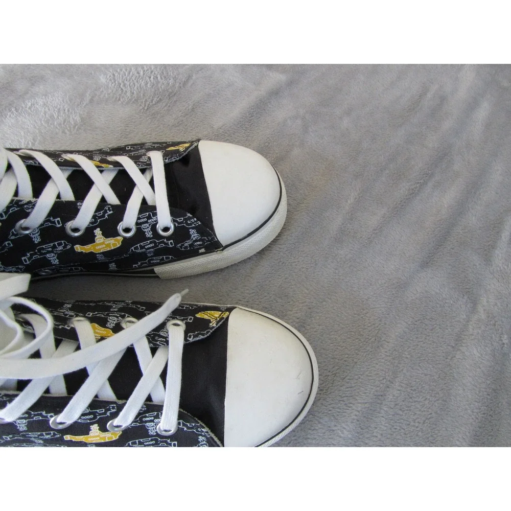 Ben Sherman The Beatles Yellow Submarine High Top Sneakers Mens‎ 13 Black Canvas